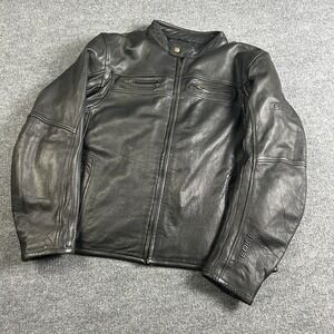 Sedici Francesco Mens Motorcycle Leather Jacket Size M